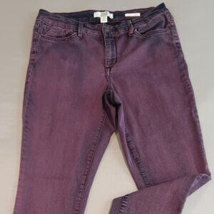 Vintage America Blues Pants Women's 10R/30 Boho Skinny Purple Pink
